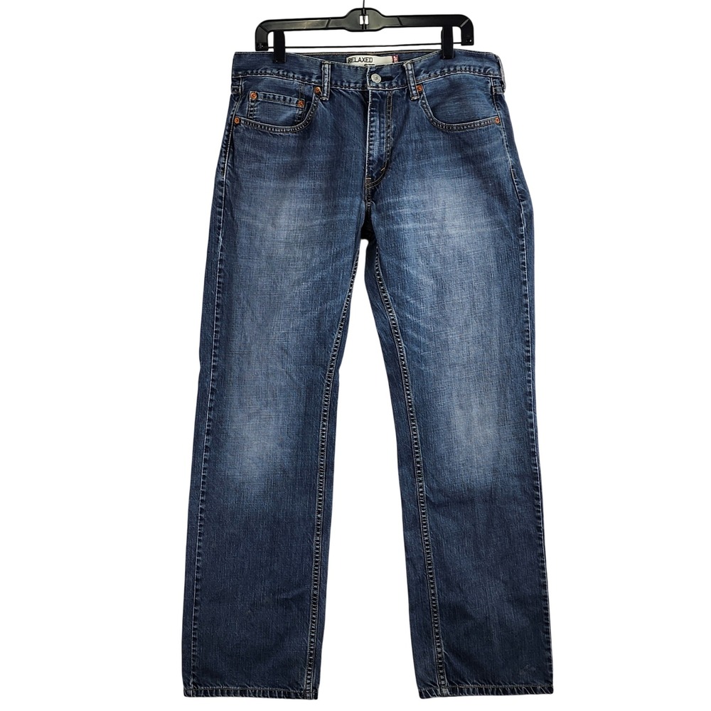 Levi's 559 Relaxed Straight Jeans Mens 34x34 Blue Denim Casual Classic Y2K